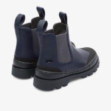 Camper Brutus Chelsea Boots Navy - Kids Singapore RWSDSB-139